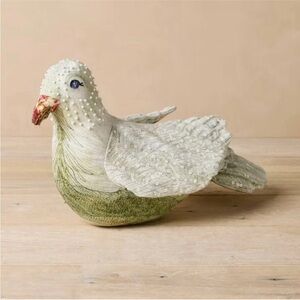 NEW John Derian X Target 15"X 8" Beaded Dove Decorative Pillow NWT 2025